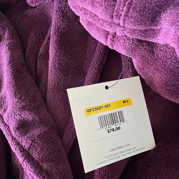 CALVIN KLEIN Women's Bathrobe NWT Size M-L - Picture 2 of 6